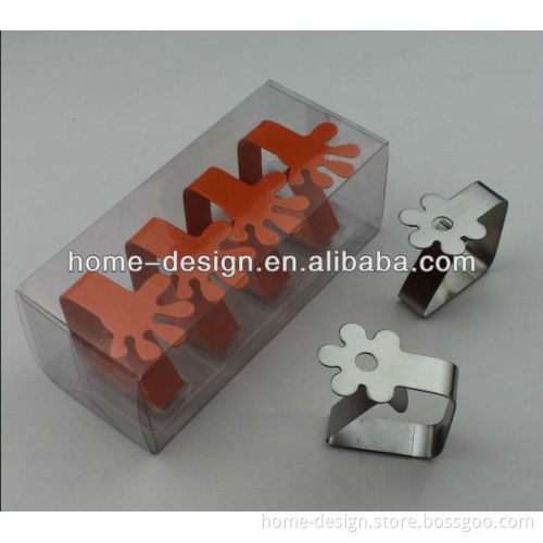 Stainless steel tablecloth clips